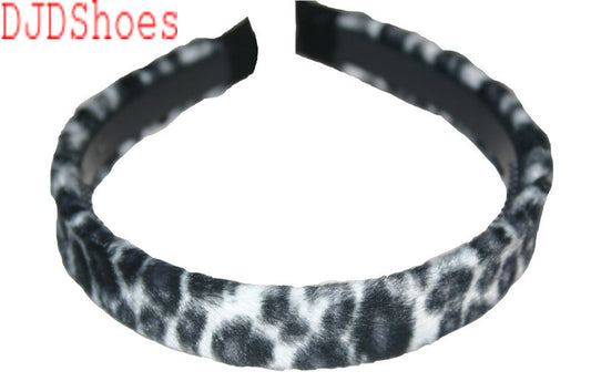 Animal Print Furry Hair Band (Various Colours)