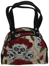 Load image into Gallery viewer, Small Skulls and Roses Bag (Various Colours)
