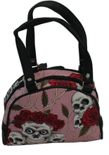Load image into Gallery viewer, Small Skulls and Roses Bag (Various Colours)
